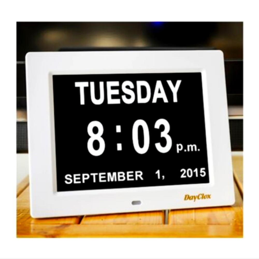DayClox by Geri-Guard Easy to Read Digital Clock. New in Box Seniors